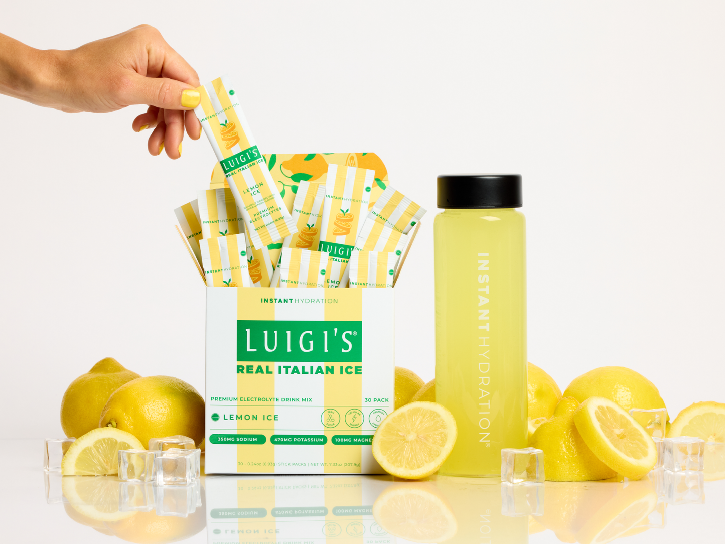 Premium Electrolyte Drink Mix: Luigi's Lemon Ice