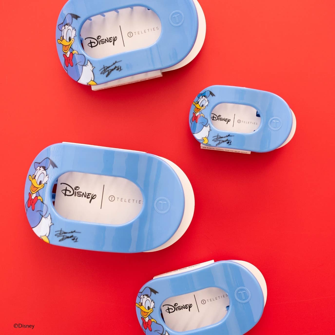 Flat Round Hair Clip | Large | Donald Duck