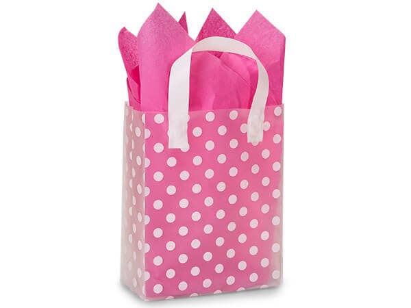 Polka Dot Plastic Gift Bags