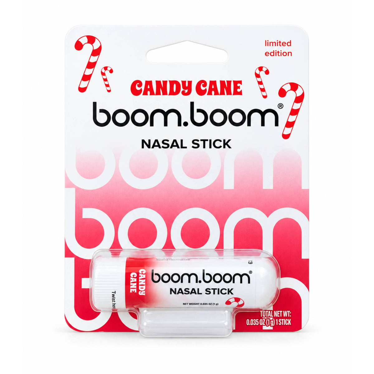BoomBoom Nasal Stick | Cool Refreshing Vapors  | Candy Cane