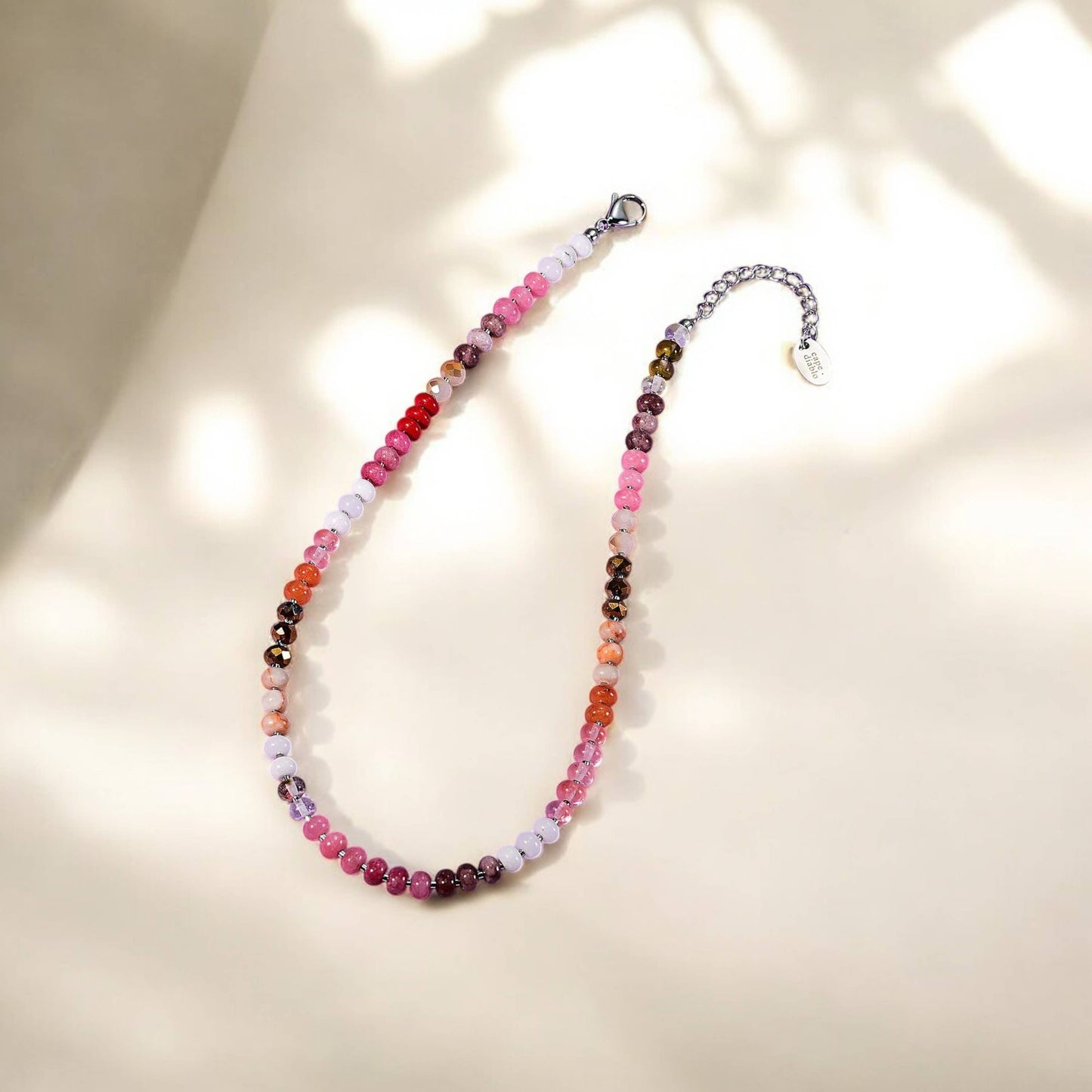 Ruby Blush Stone Necklace