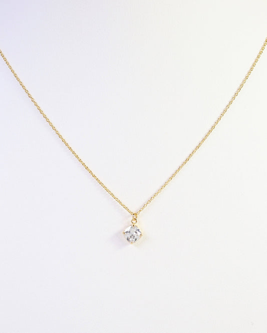 Lakewood CZ Pendant Necklace WR Gold