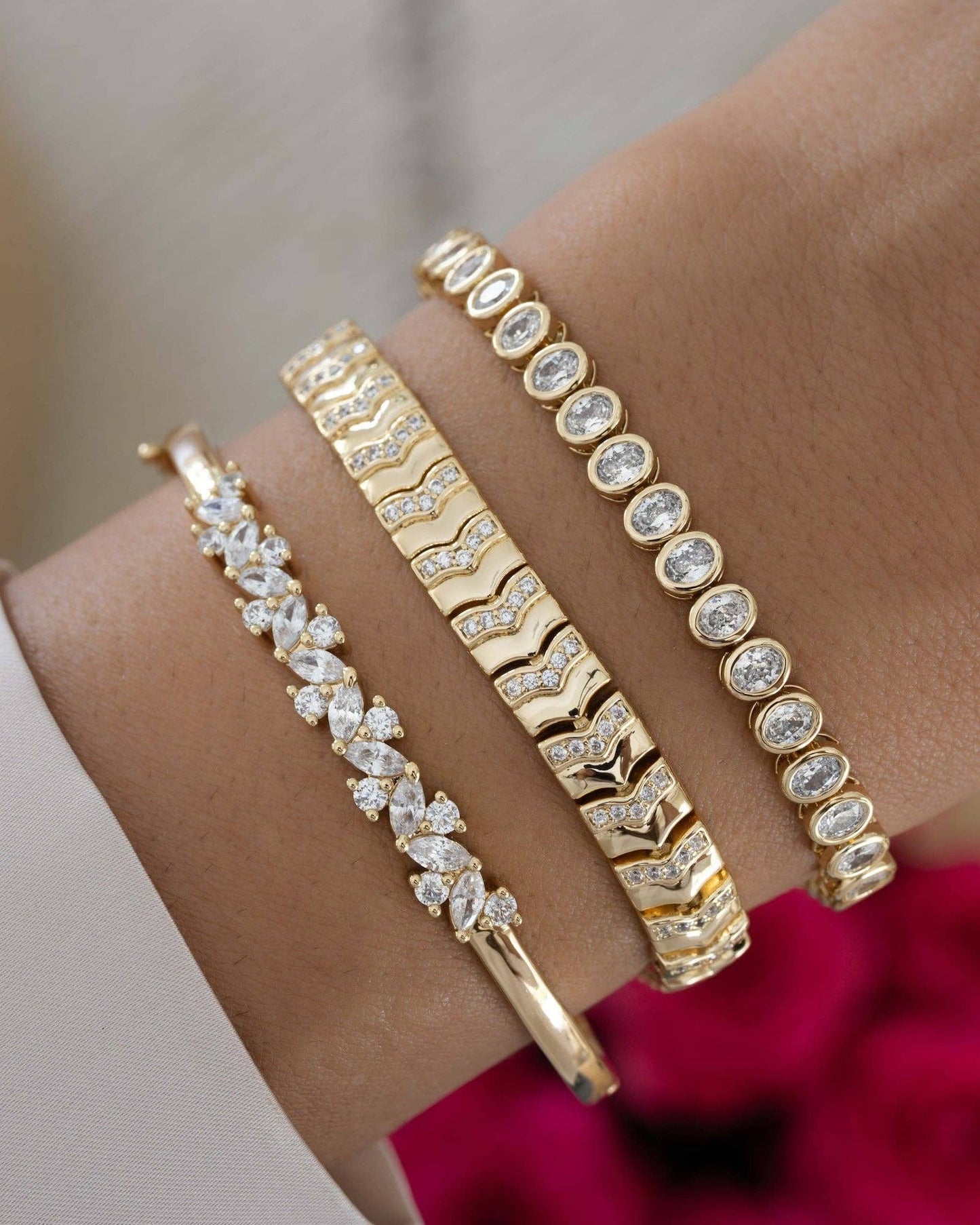 Chevron Chain Bracelet