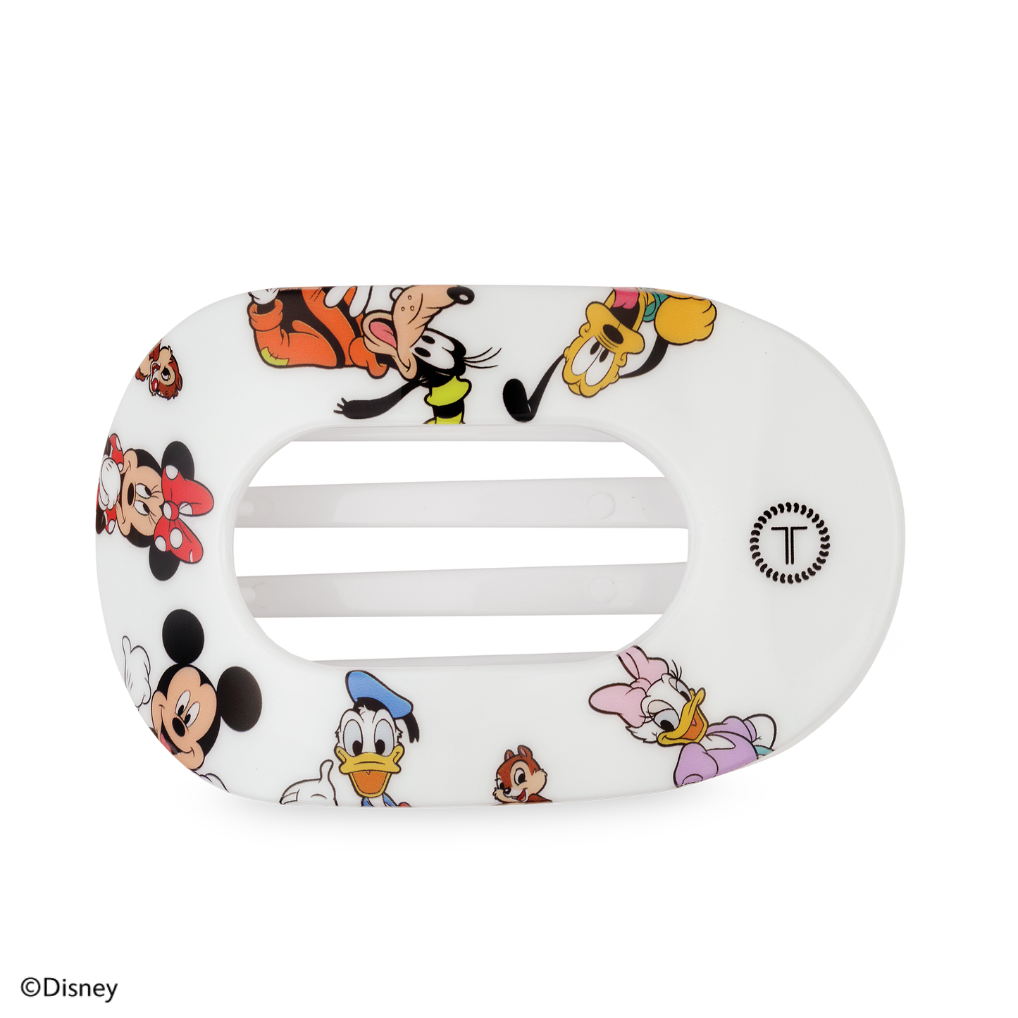 Flat Round Hair Clip | Large | Mickey and Friends