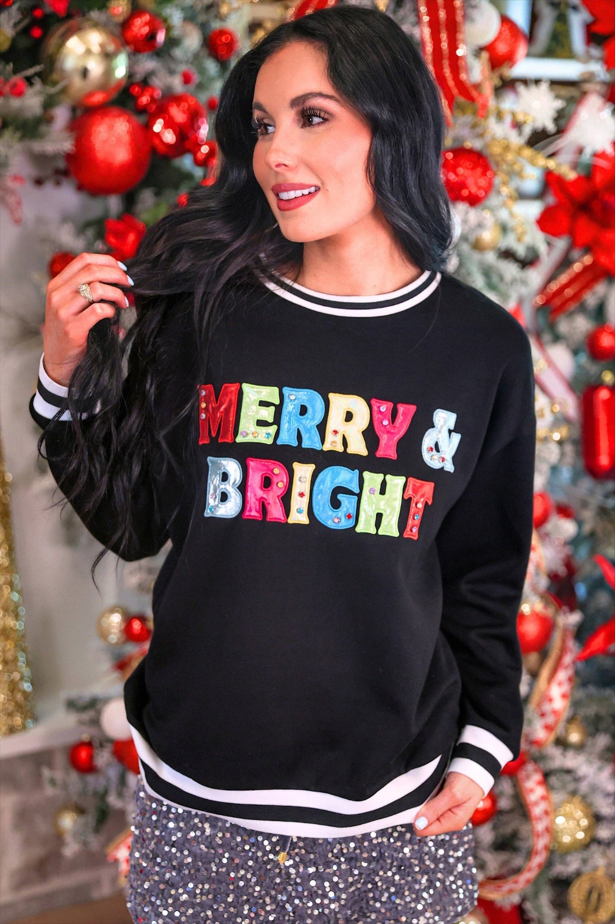 Merry & Bright Foil Pullover