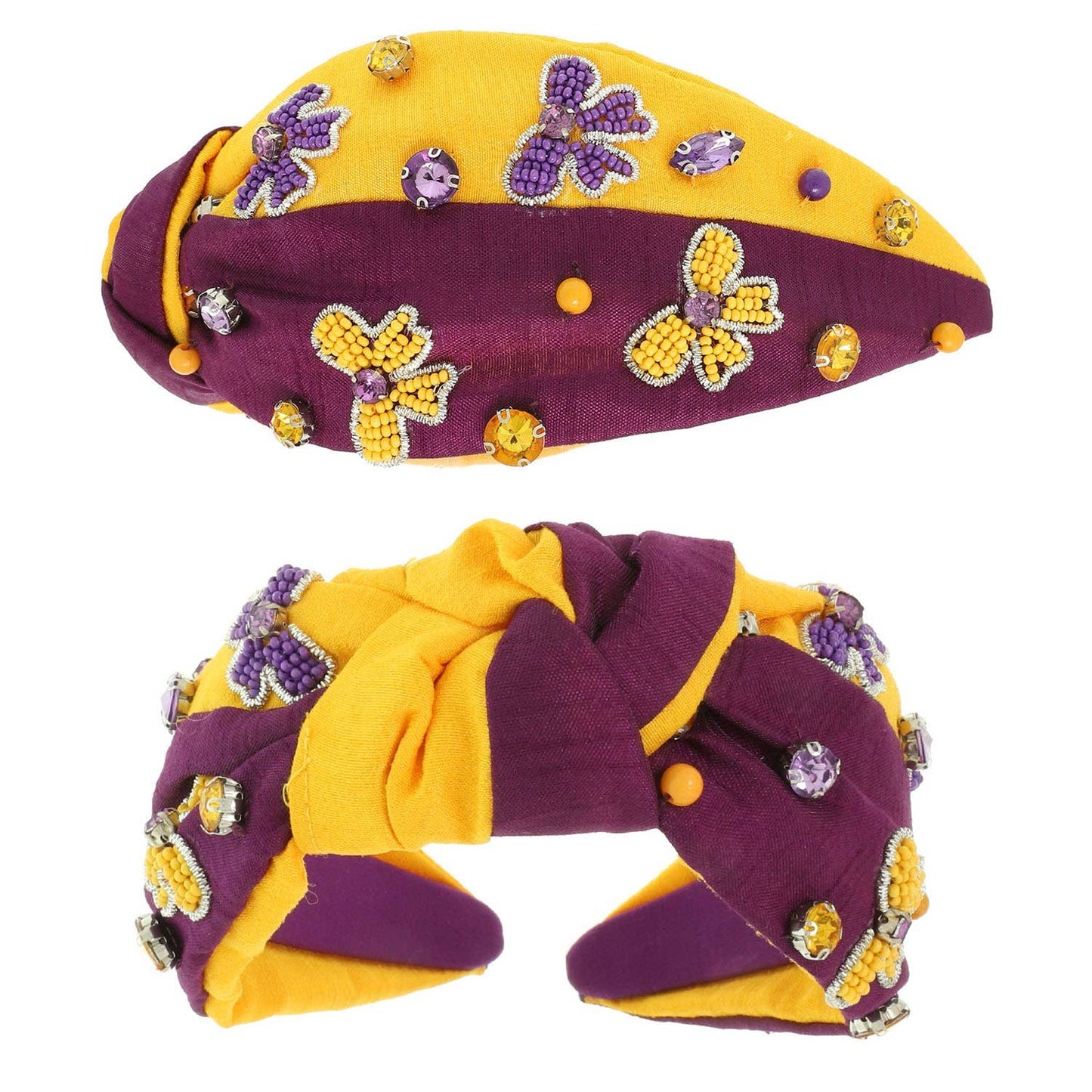 Game Day Bow Top Knotted Headband H18365