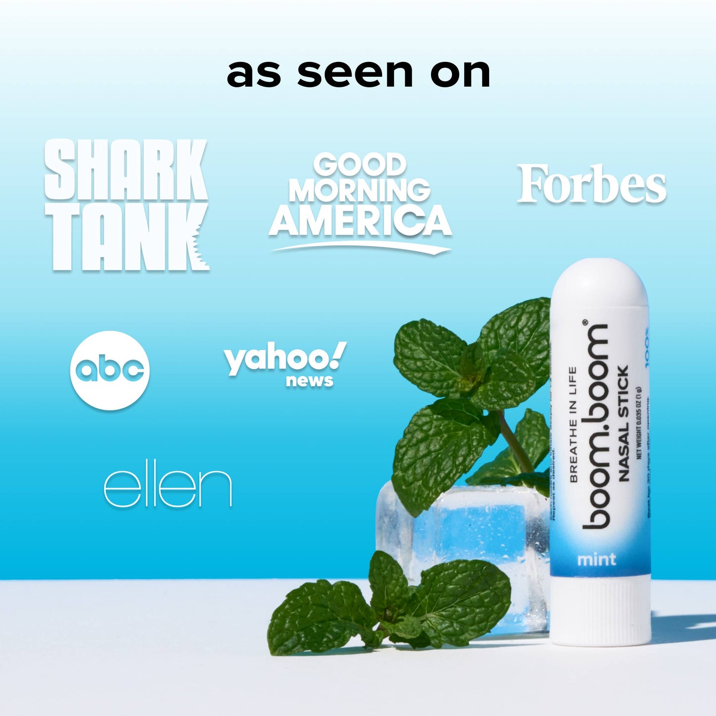 BoomBoom Nasal Stick | Cool Refreshing Vapors  | Mint
