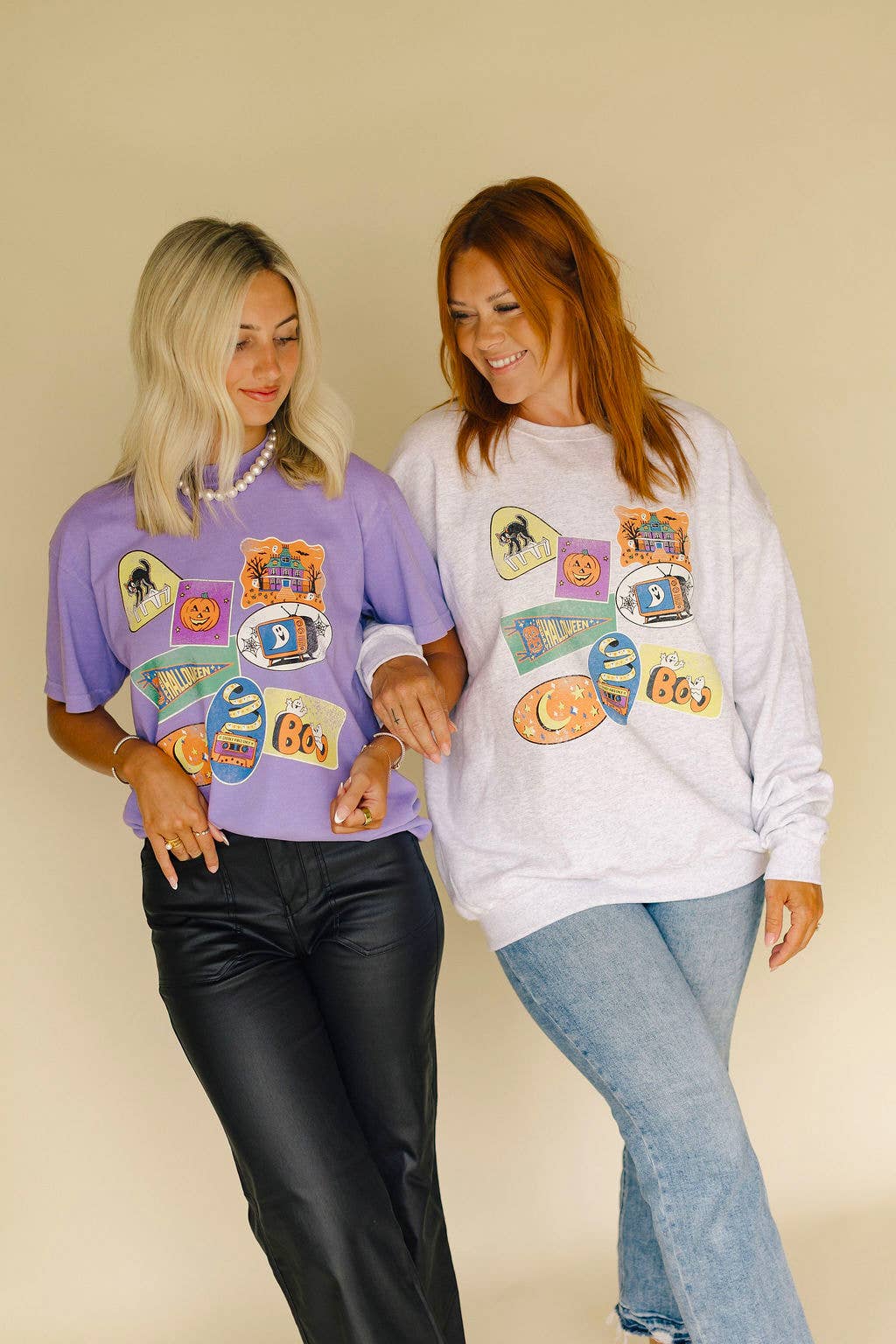 90s Halloween Vintage Sticker Graphic Apparel