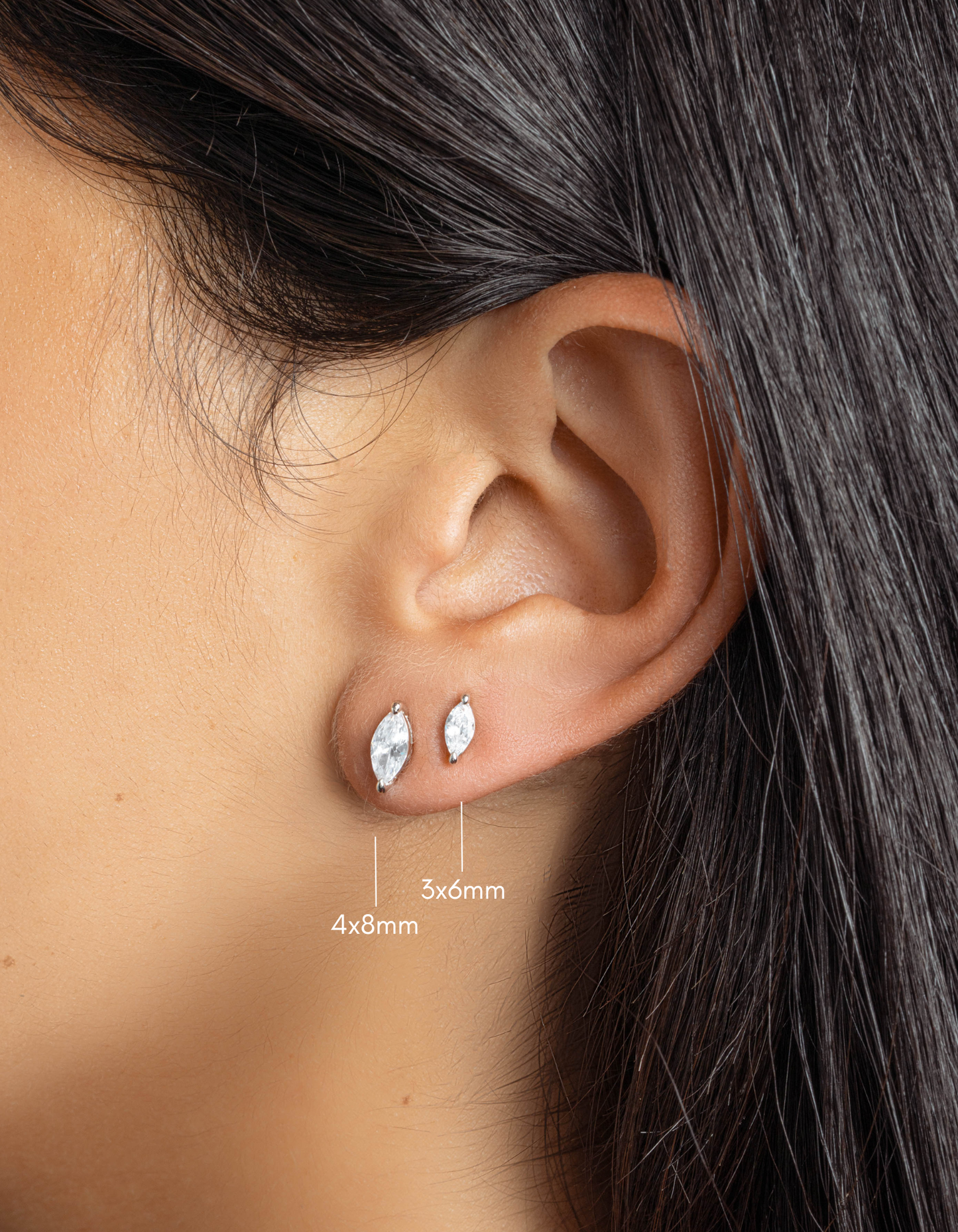 Marquise Studs (Multiple Sizes Available)