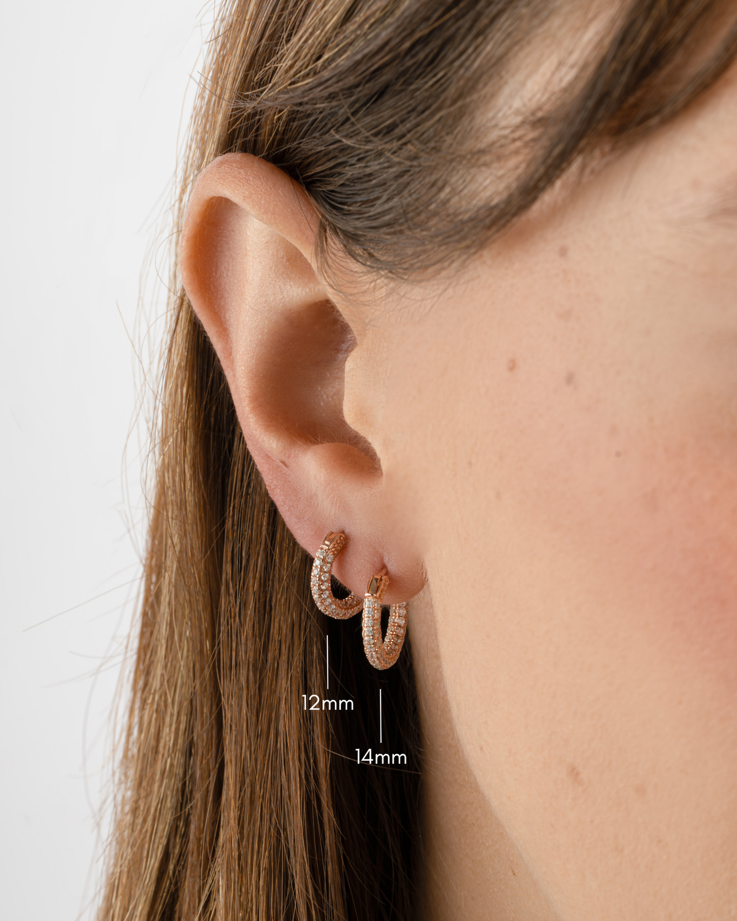 Pavé Hoop Earrings