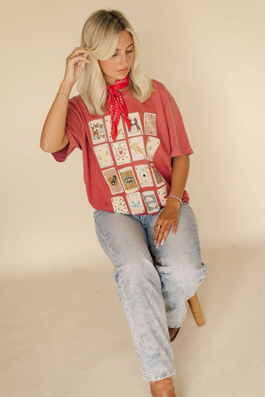 Wild Game Playing Card  Graphic Tee