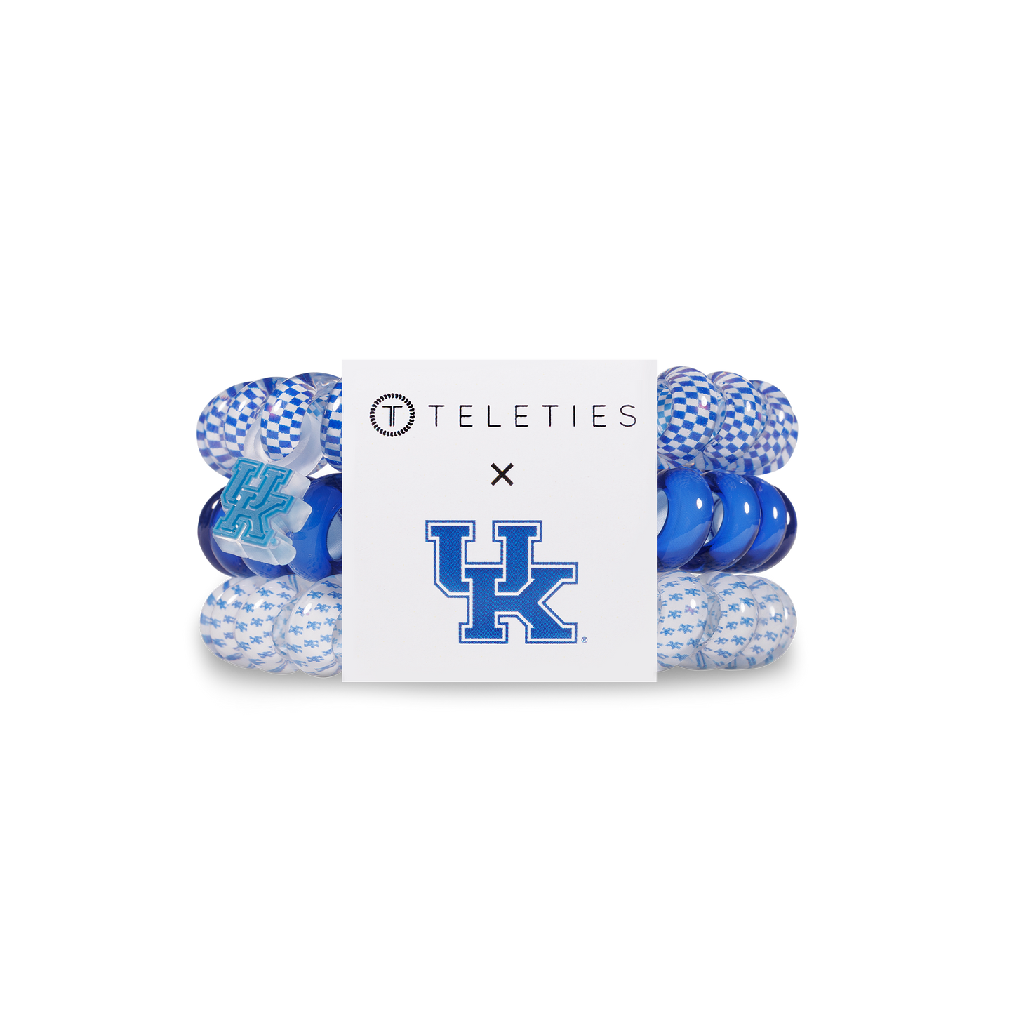 University of Kentucky - Large Spiral Hair Coils, Hair Ties