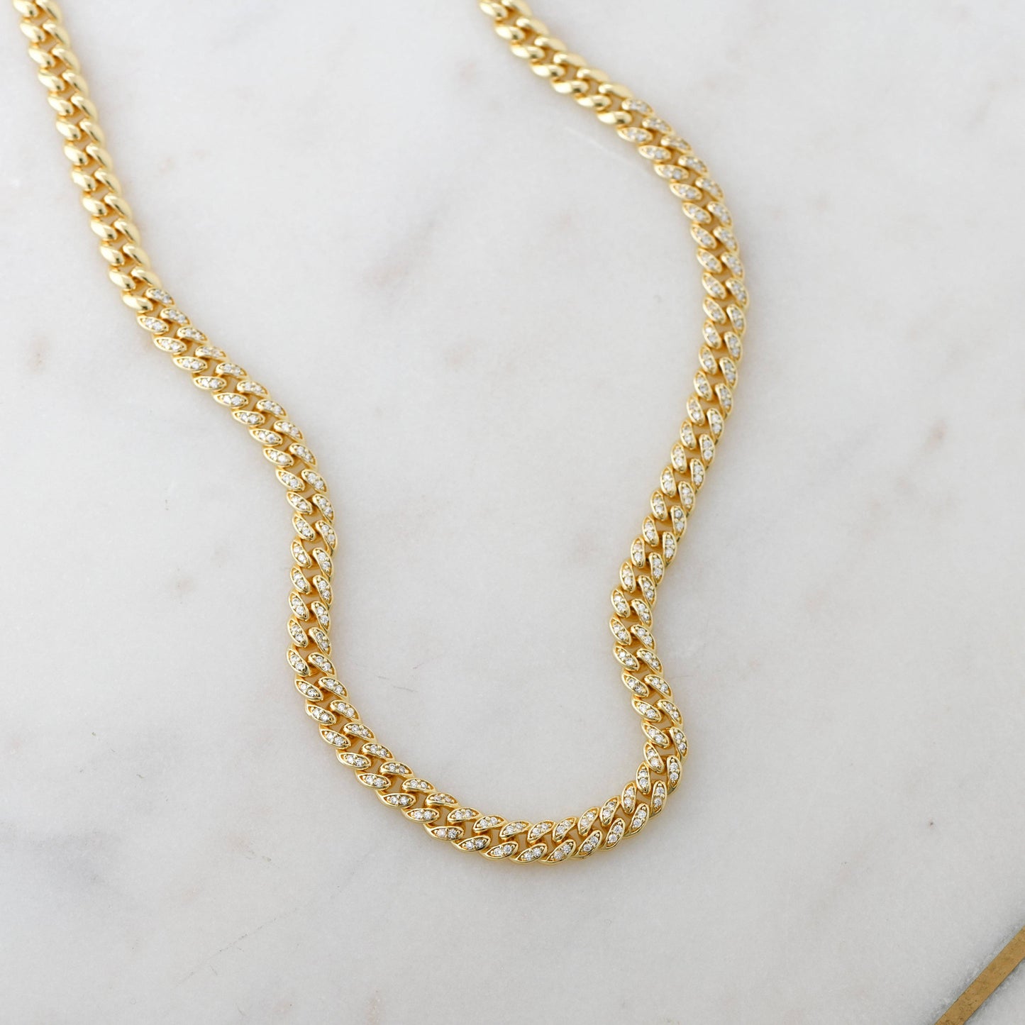 Pavé Chain Link Necklace