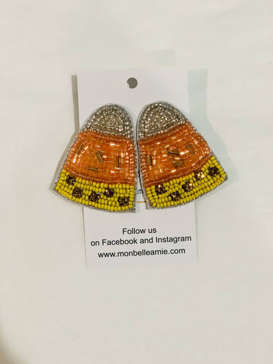 Candy Corn Earrings