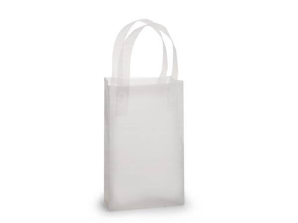 Frosted Plastic Retail Gift Bags