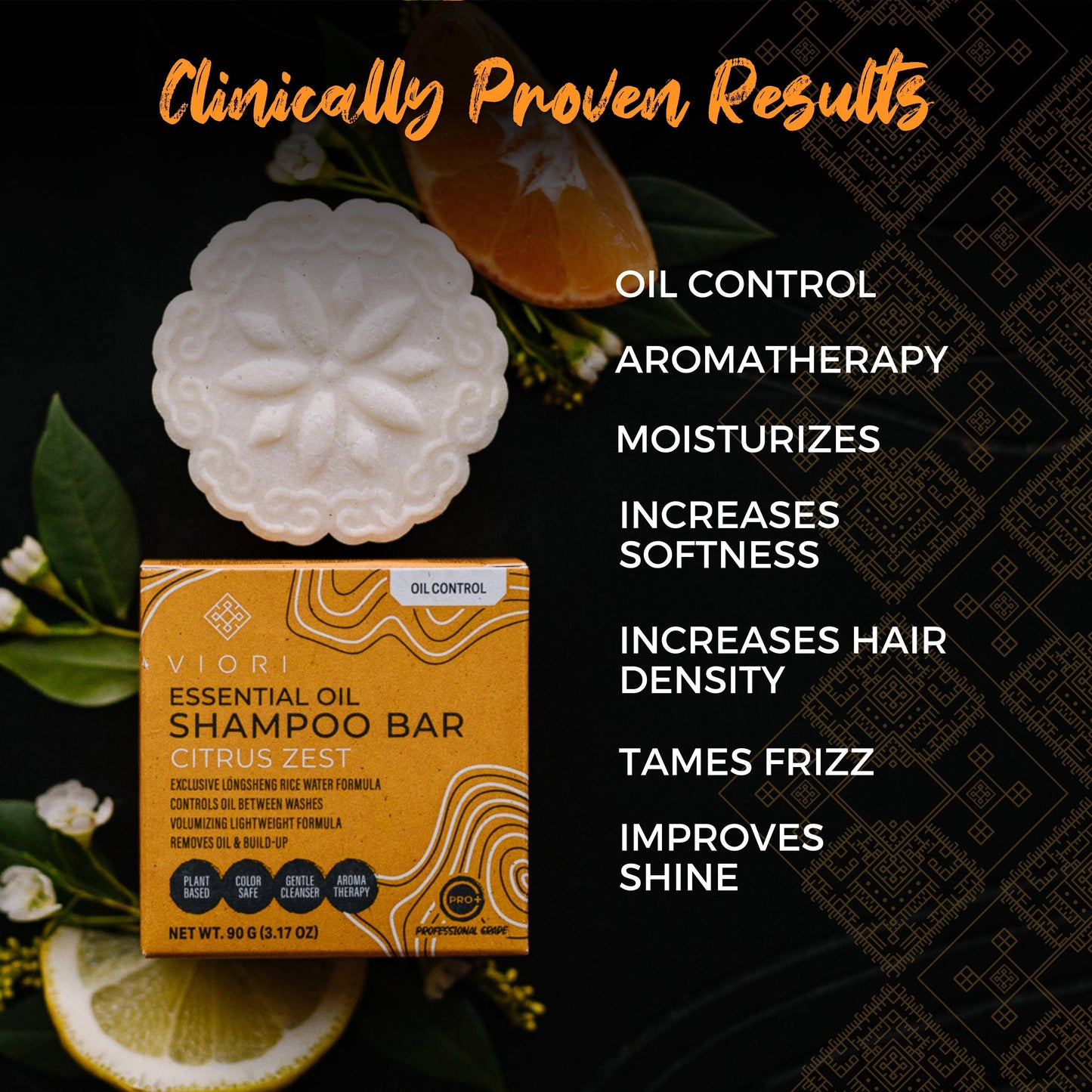 Rice Water Shampoo Bar | Citrus Zest EO | Oily Hair