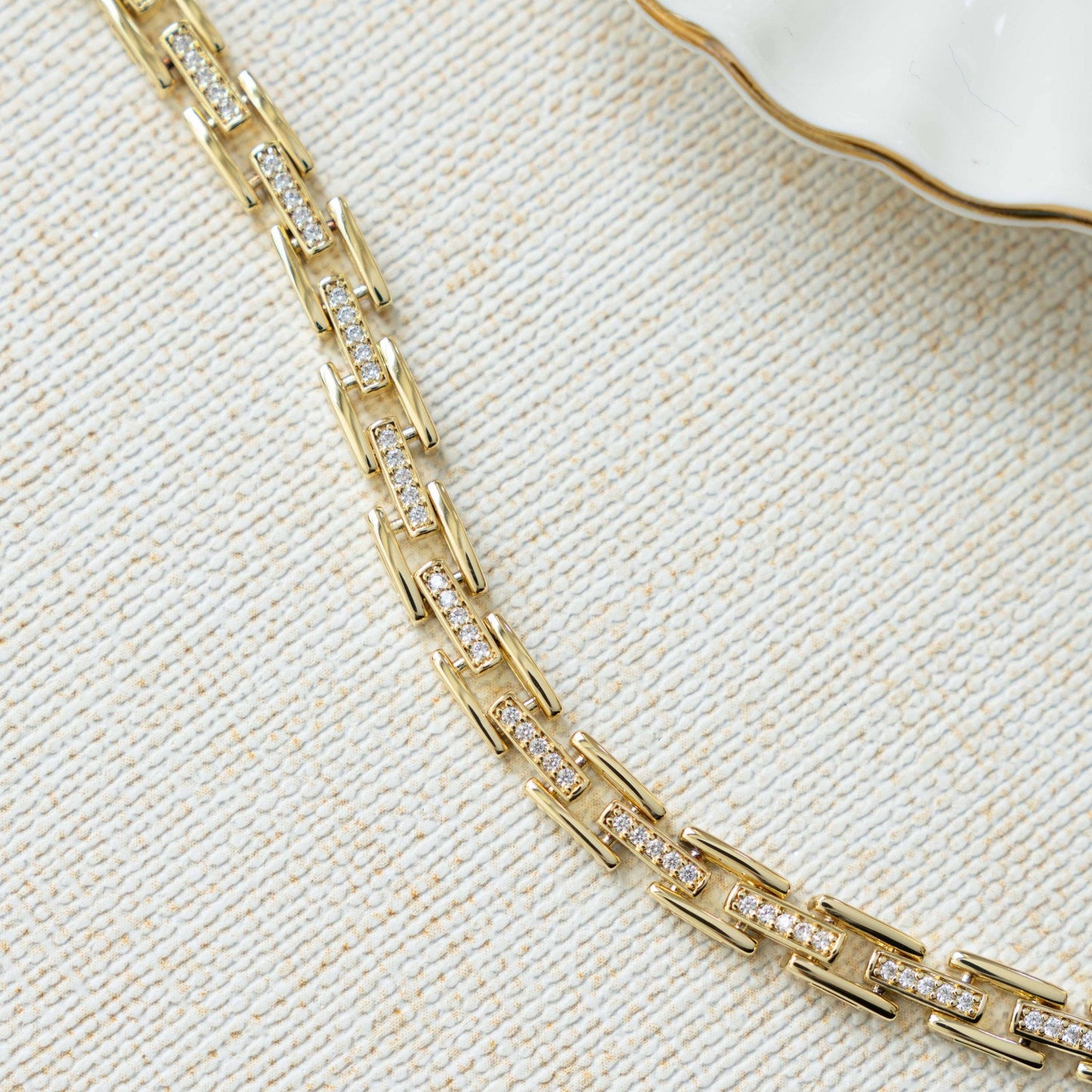 CZ Link Bracelet