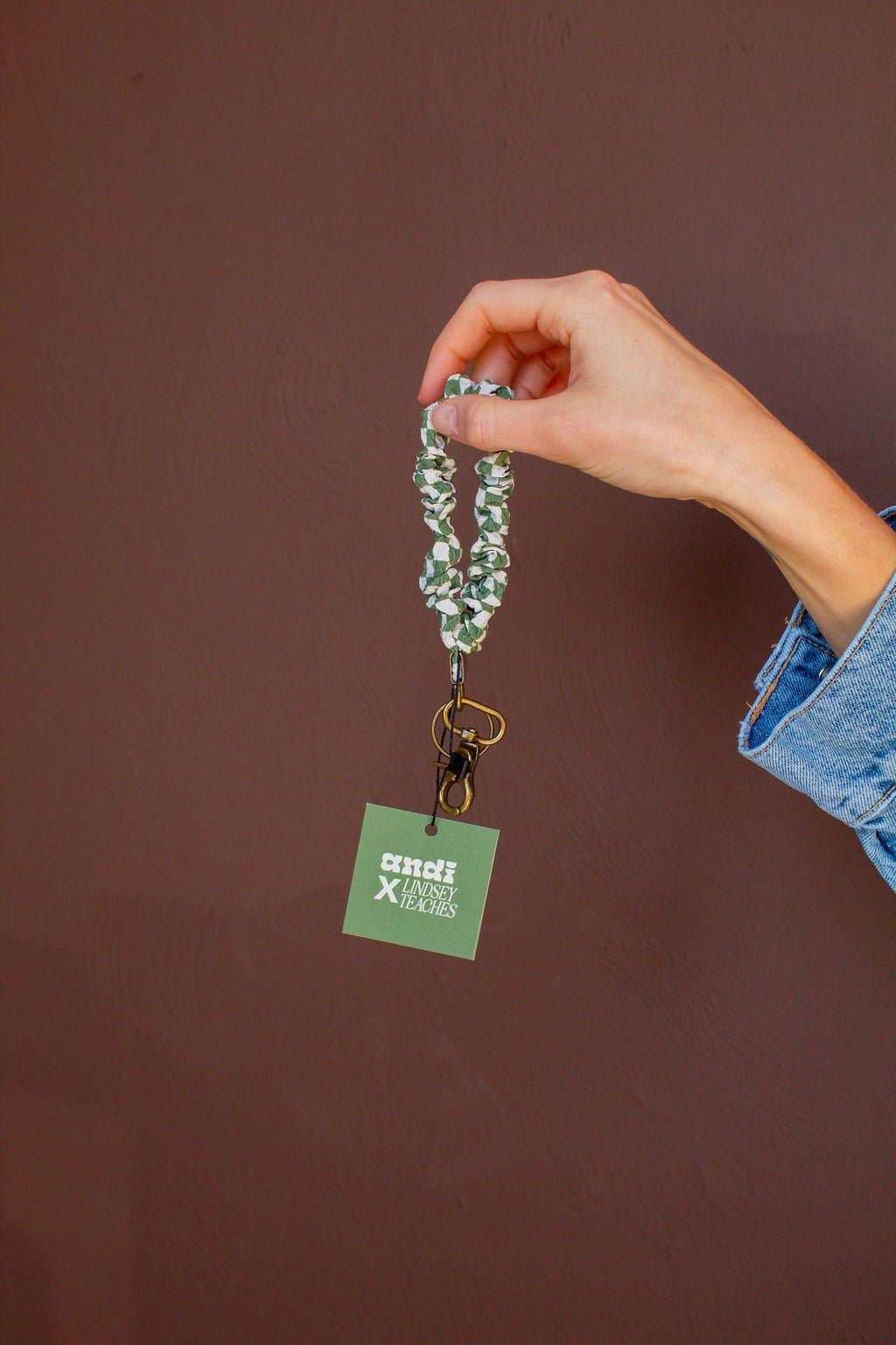 Lindsey Checked Keychain