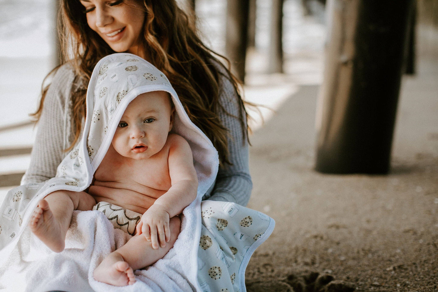Premium Baby Knit Hooded Towel - Chip
