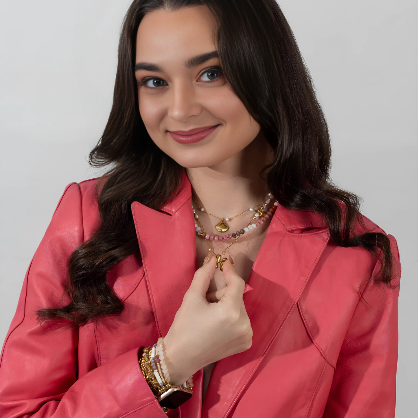 Ruby Blush Stone Necklace