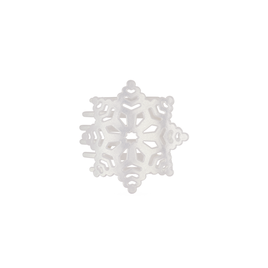 Glitter Snowflake | Flat Hair Clip