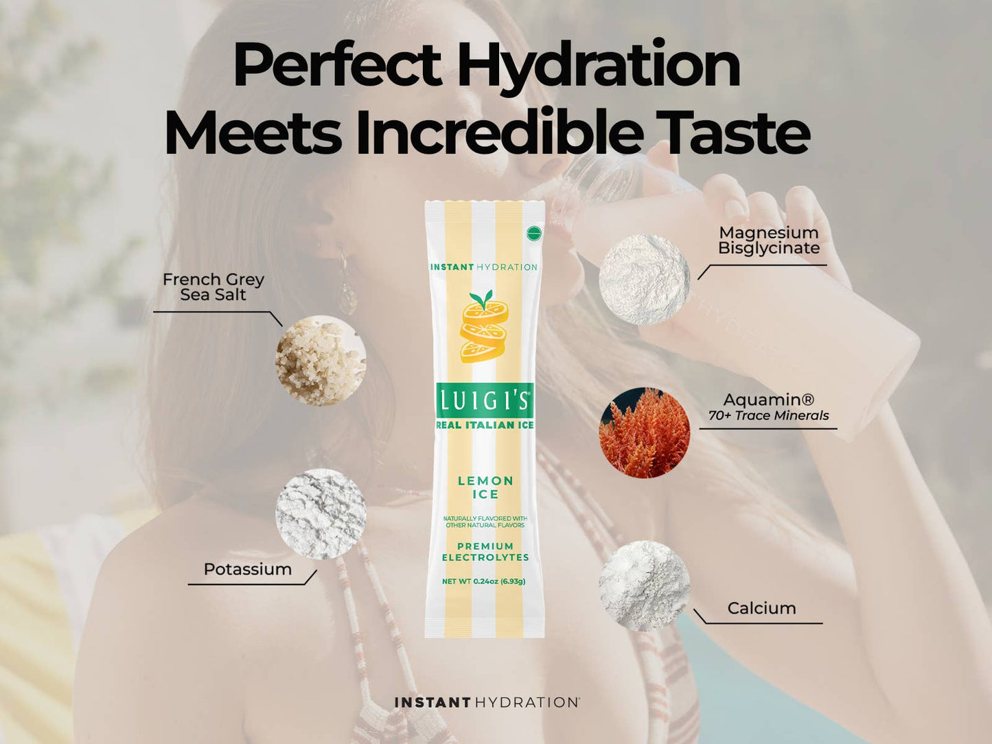 Premium Electrolyte Drink Mix: Luigi's Lemon Ice