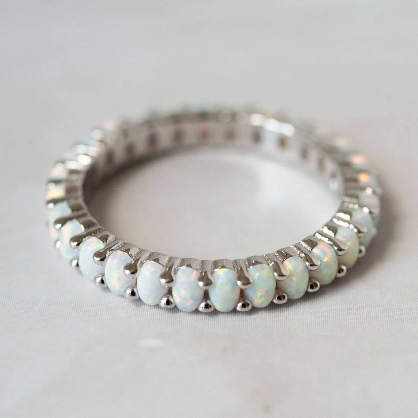 Opal Eternity Ring