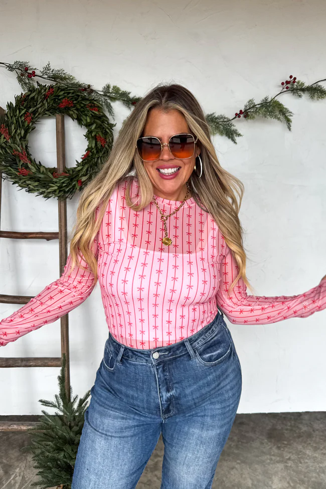 PREORDER- CHRISTMAS DRESS IT UP MESH TOPS